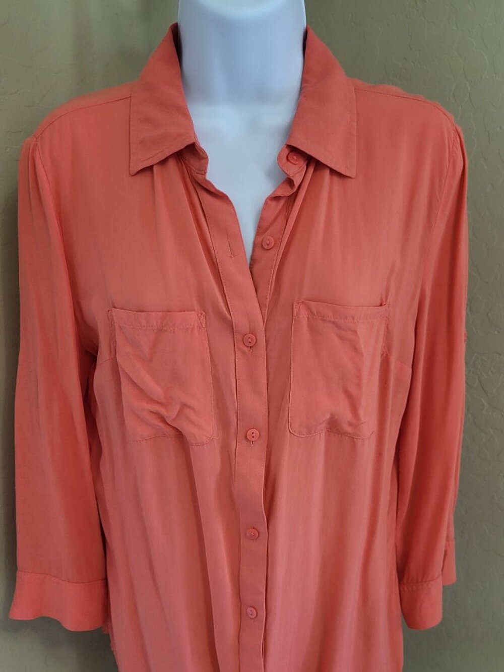 a.n.a. (JCPenney) button front collared shirt